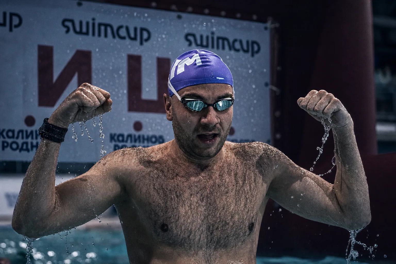 Александр Боярчук после заплыва